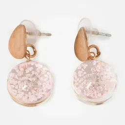 Sohi Gold Plated Designer Stone Drop Earrings image 1
