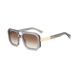 DSQUARED2 Brown Geometric UV Protection Sunglasses for Men-image-45