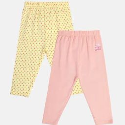 MINIKLUB Girls Multicolor Cotton Solid Full Sleeves Legging-image-45