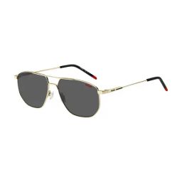 HUGO Grey Aviator Sunglasses for Men-image-67