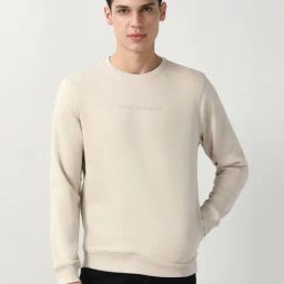 Peter England Beige Cotton Regular Fit Sweatshirt-picture-23