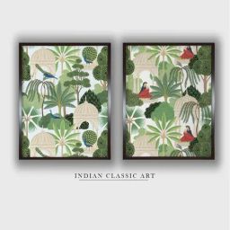 Indian Classic Art Multicolor Canvas Abstract Wall Art-picture-21