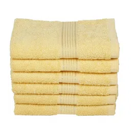bianca LORENA 100% Cotton Super-Soft Terry Towels -4pc Hand Towel (d`ross) solid-yellow image 2