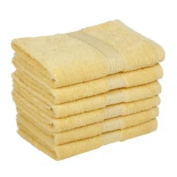 bianca LORENA 100% Cotton Super-Soft Terry Towels -4pc Hand Towel (d`ross) solid-yellow image 3