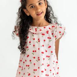Campana Kids Pink Printed Top-image-39