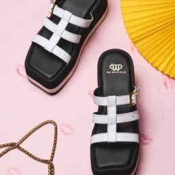 The White Pole Women's White Casual Wedges-image-84