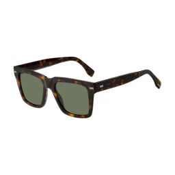 Hugo Boss Green Rectangular Sunglasses for Men-image-69