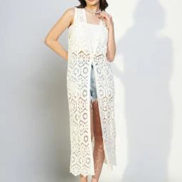 Showoff White Regular Fit Shrug-25