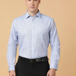 TABARD Blue Melange Regular Fit Shirt-image-89