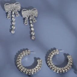 Sohi Glamour Gems Statement Earrings-18