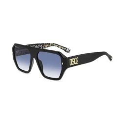 DSQUARED2 Blue Square UV Protection Sunglasses for Men-image-60