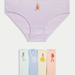Marks & Spencer Girls Pack Of 5 Printed Mid-Rise Stretchable Basic Briefs T711994DMULTI-picture-8