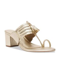 Eridani Women's Eshika Gold Toe Ring Sandals-image-98