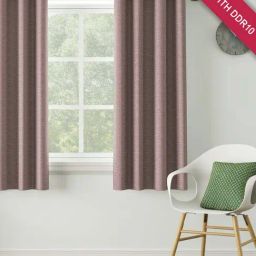 DDECOR Live Beautiful Pink Polyester 5 ft Window Curtain-31