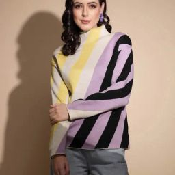 Global Republic Multicolor Striped Pullover-picture-11