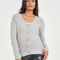 Styli Off-White Plain Cardigan-21