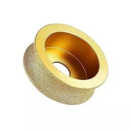 FLAMINGO ENTERPRISE Brazed Diamond Grinding Wheel Tools Line Level Full Round Shape 75 mm Diameter 8.5 cm Length, FM-477-image-90