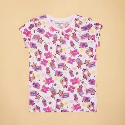 Pantaloons Junior Pink T-Shirt-picture-23
