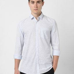 Peter England Casuals Men Spread Collar Floral Printed Cotton Casual Shirt-image-89