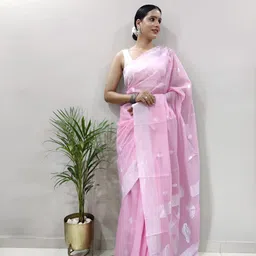 VASTRAHUT Woven Design Ethnic Motifs Zari Banarasi Saree-picture-13