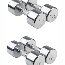 HackerX 4 Pieces Steel Fixed Weight Dumbbells - 35 kg-14