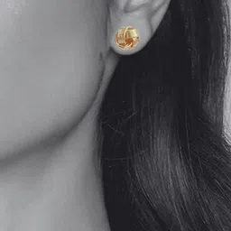 FindHerFavorite Set Of 4 Gold-Plated Artificial Beads Beaded Contemporary Studs-5