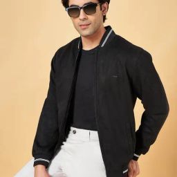 Byford by Pantaloons Black Regular Fit Bomber Jacket-picture-23