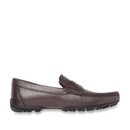 Geox Men's Kosmopolis Dark Brown Leather Casual Loafers-image-77