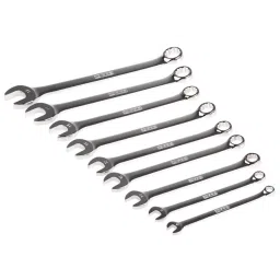 RS PRO 9 Piece Chrome Vanadium Steel Spanner Set Model No 487179-18