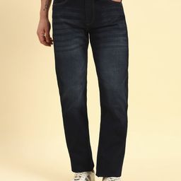Cantabil Men Comfort Regular Fit Mid-Rise Light Fade Stretchable Jeans-picture-5