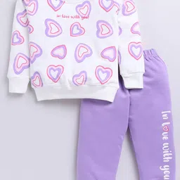 Nottie Planet Girls Printed Round Neck Sweatshirt With Joggers-picture-15