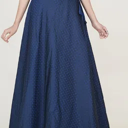 Mr Y Woven Design Jacquard Maxi Skirt-image-4