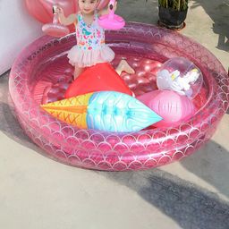 SYGA Pink PVC Bath Tub-image-49