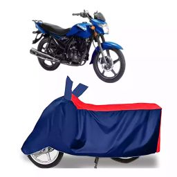Auto Pearl Two Wheeler Cover with Bag for Suzuki Samurai, Red & Blue-12