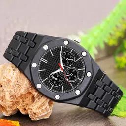 DOUBLERUN Men Dial & Bracelet Style Straps Analogue Multi Function Watch H05NAMT-19-6