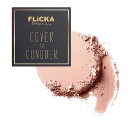 FLiCKA Cover To Conquer Matte Finish Compact Powder 9g - Ivory 01-2