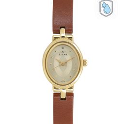 Titan Karishma Gap Filler Women Gold Analogue watch NL2594YL01-26