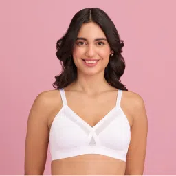 Nykd by Nykaa X-frame Cotton Support Bra - Nyb191 White-picture-45