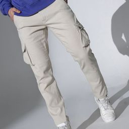 Hubberholme Men Slim Fit Cargos Trousers-image-103