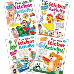 Fun With Sticker Activity Books Set of 4 - English-44