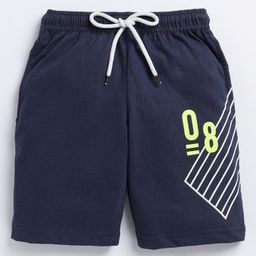 TOONYPORT Numeric Printed Shorts - Blue-image-60