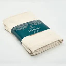 Sarveda Organic Cotton Yoga Blanket - Natural White-picture-20