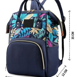 Winnies Diaper Backpack For Mothers Travel Multi Function Waterproof Nappy Bags-Blue-image-98