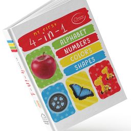 wonder house books My First 4 in 1 Alphabet Numbers Colours Shapes - English image 2