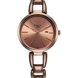 Titan Women Textured Dial & Bracelet Style Straps Reset Time Analogue Watch 2642QM01-image-80