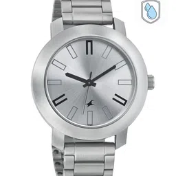 Fastrack Men Silver-Toned Dial Watch 3120SM01-31