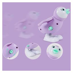 SUPER TOY 3 PC Jumping Rabbit Bird & Penguin Wind Up Toy Key Operated Crawling Walking Moving Bath Toys for Toddler Kids image 3