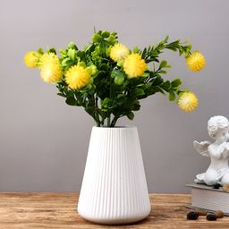 Myntra Elegant Homes Yellow 2 Pieces Chrysanthemum Artificial Flower-image-13
