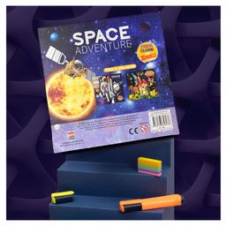 hellofriend books Hello Friend Books 3D Model Activity Set: Space Adventure- Create Your Own Space Model with Stickers and Colouring Sheets image 4