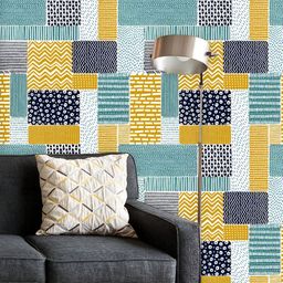 ArtzFolio Printed UV-Resistant Anti-Bacterial Ornament Boho Doodles Peel & Stick Wallpaper-image-99